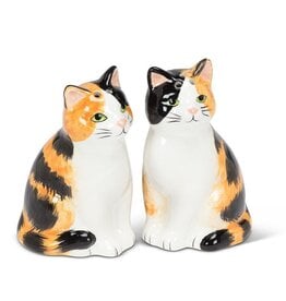 Sitting Tabby Cat Salt & Pepper
