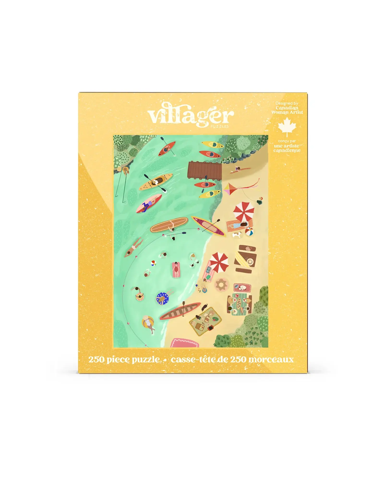 Villager Puzzles Lake Day - 250 Piece Puzzle