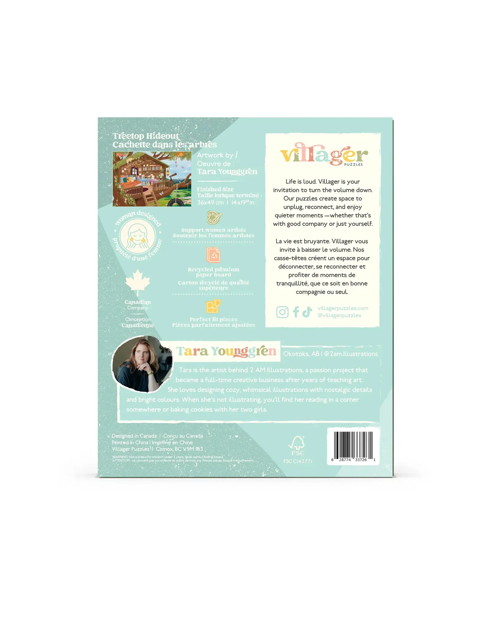 Villager Puzzles Treetop Hideout - 250 Piece Puzzle