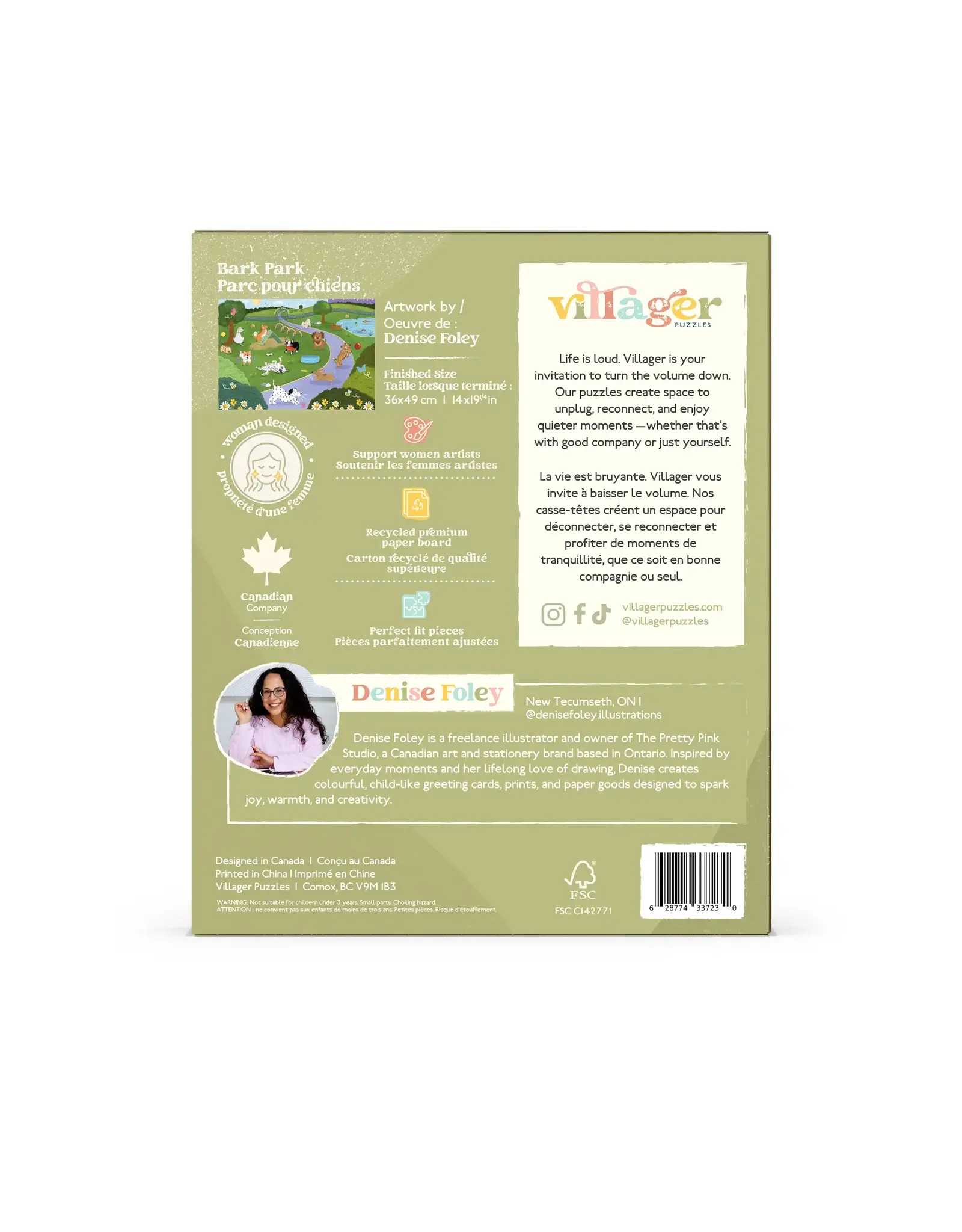 Villager Puzzles Bark Park - 250 Piece Puzzle