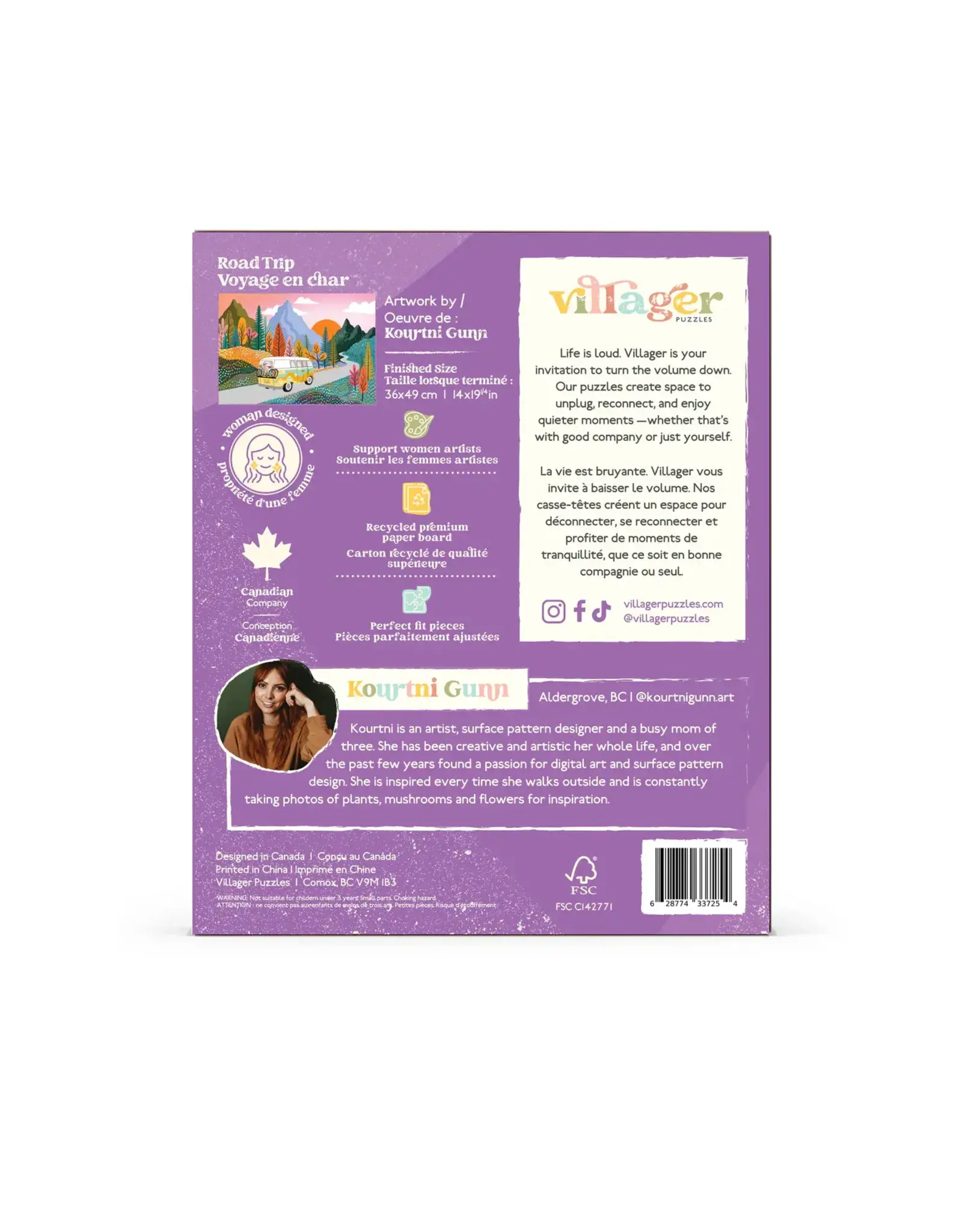 Villager Puzzles Road Trip - 250 Piece Puzzle