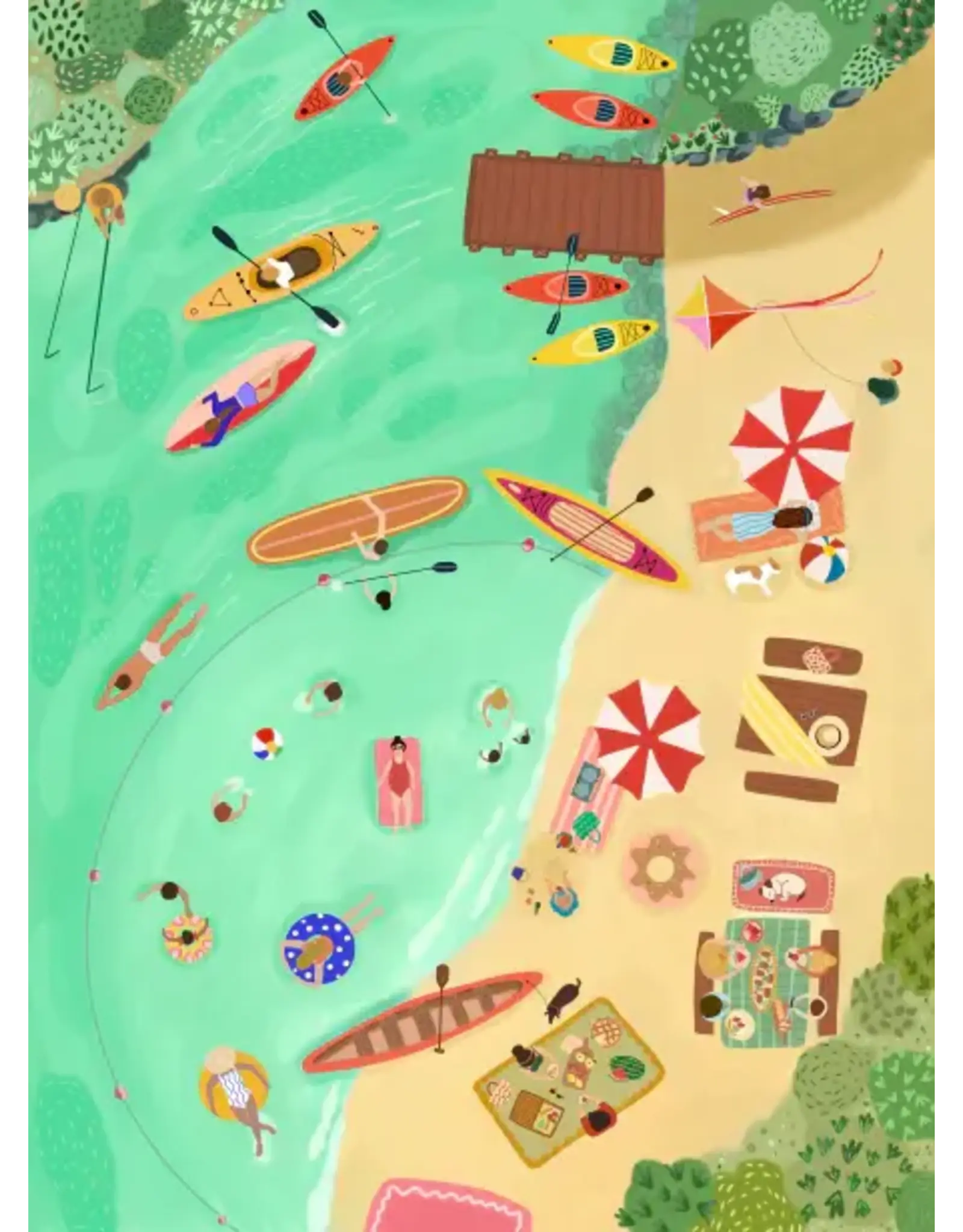 Villager Puzzles Lake Day - 250 Piece Puzzle