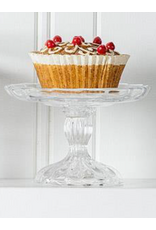 Small Embossed Pedestal Plate