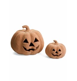 Carved Clay Pumpkin - Small