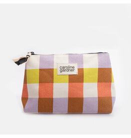 Caroline Gardner Multi Check Canvas Beauty Bag
