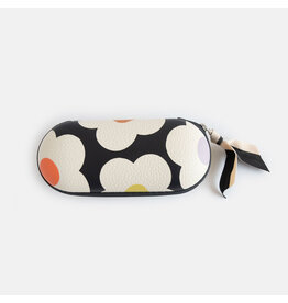Caroline Gardner Multi Flower Charcoal Zip Glasses Case