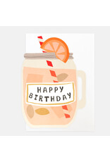 Birthday - Pink Cocktail in Mason Jar