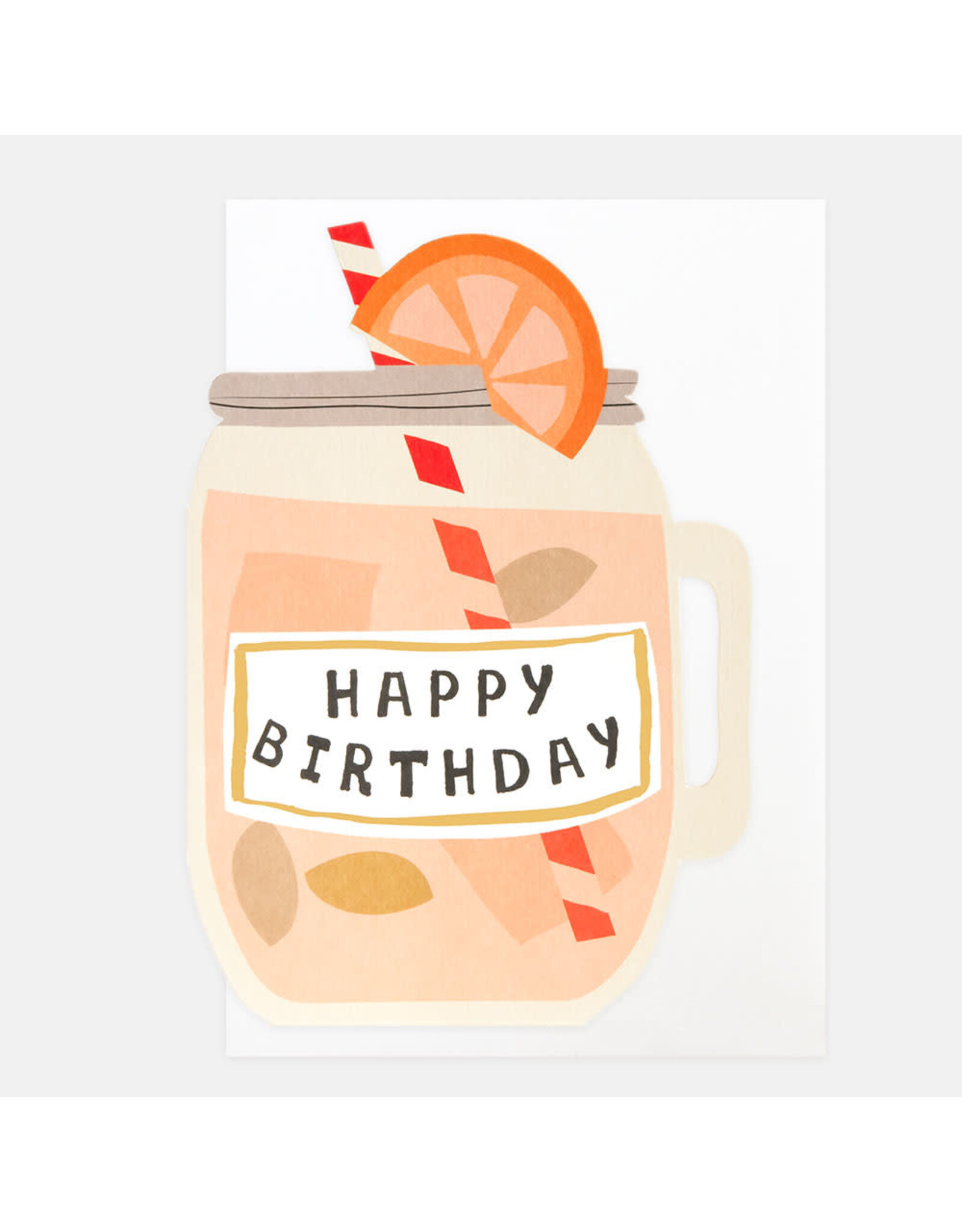 Birthday - Pink Cocktail in Mason Jar