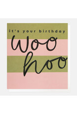 Birthday - WooHoo Green/Pink Stripes