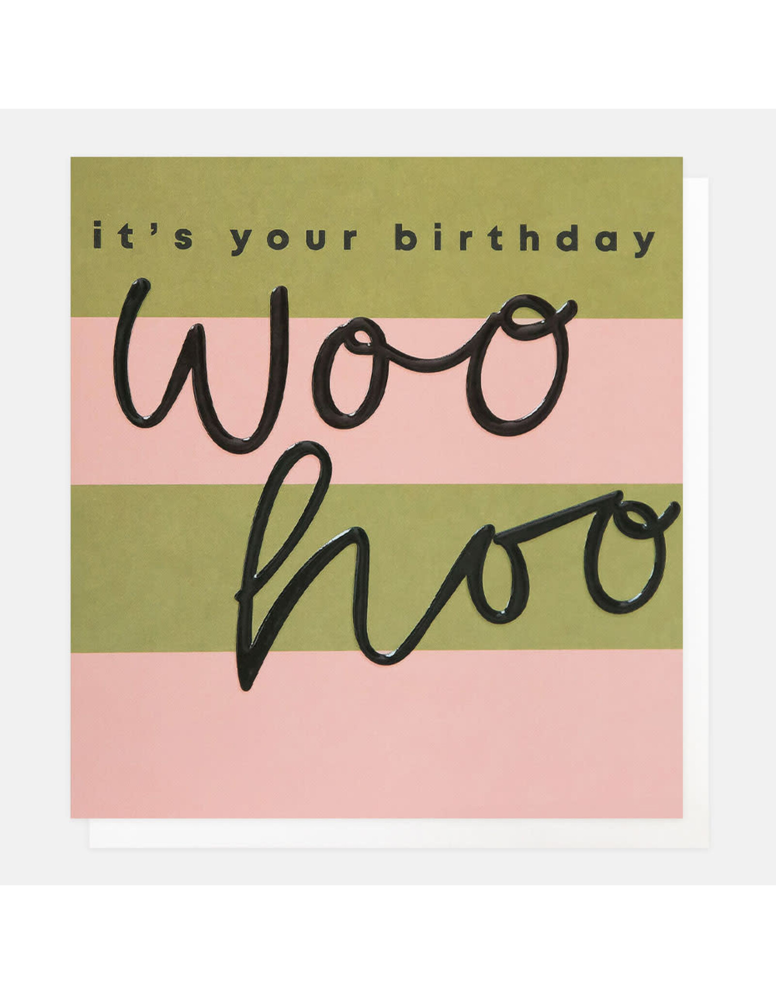 Birthday - WooHoo Green/Pink Stripes