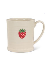 Strawberry on Rimmed Mug