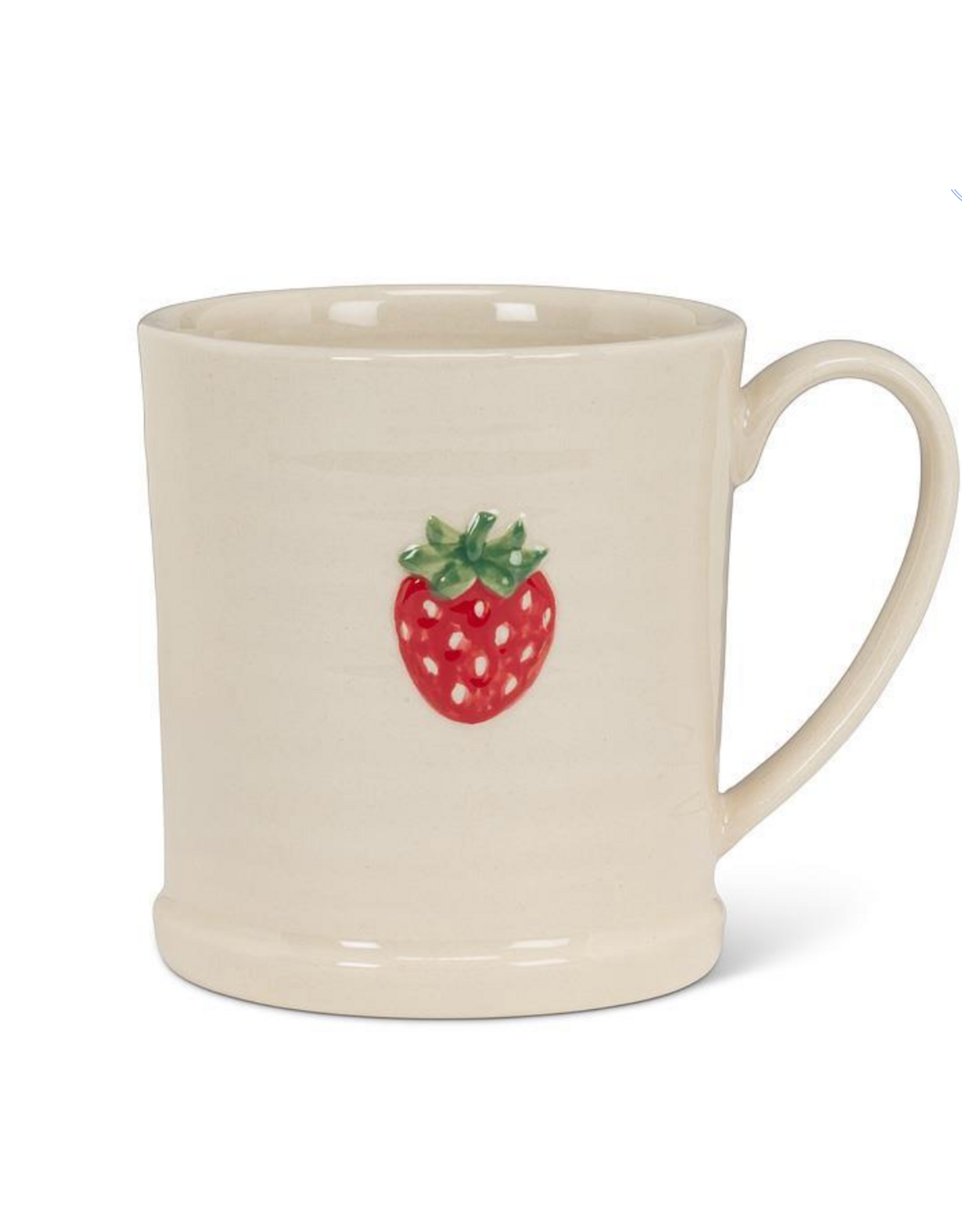 Strawberry on Rimmed Mug