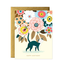 JooJoo Paper Birthday - Floral Kitty