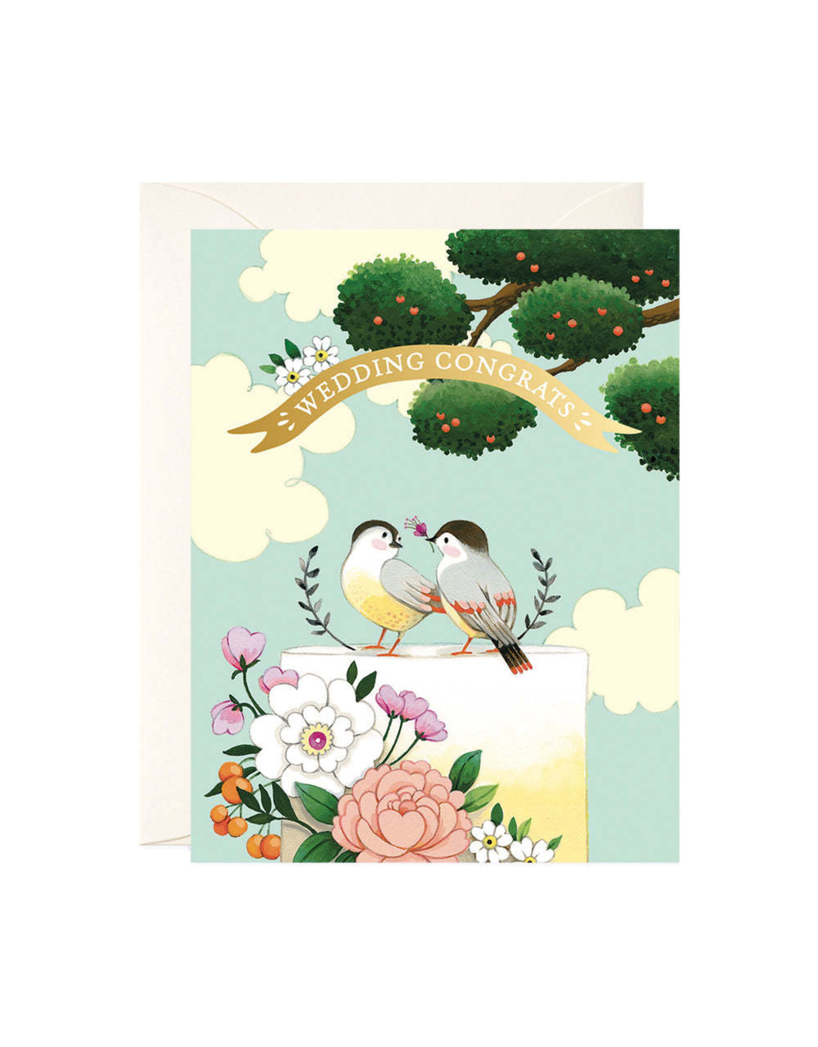 JooJoo Paper Wedding - Birds on Cake