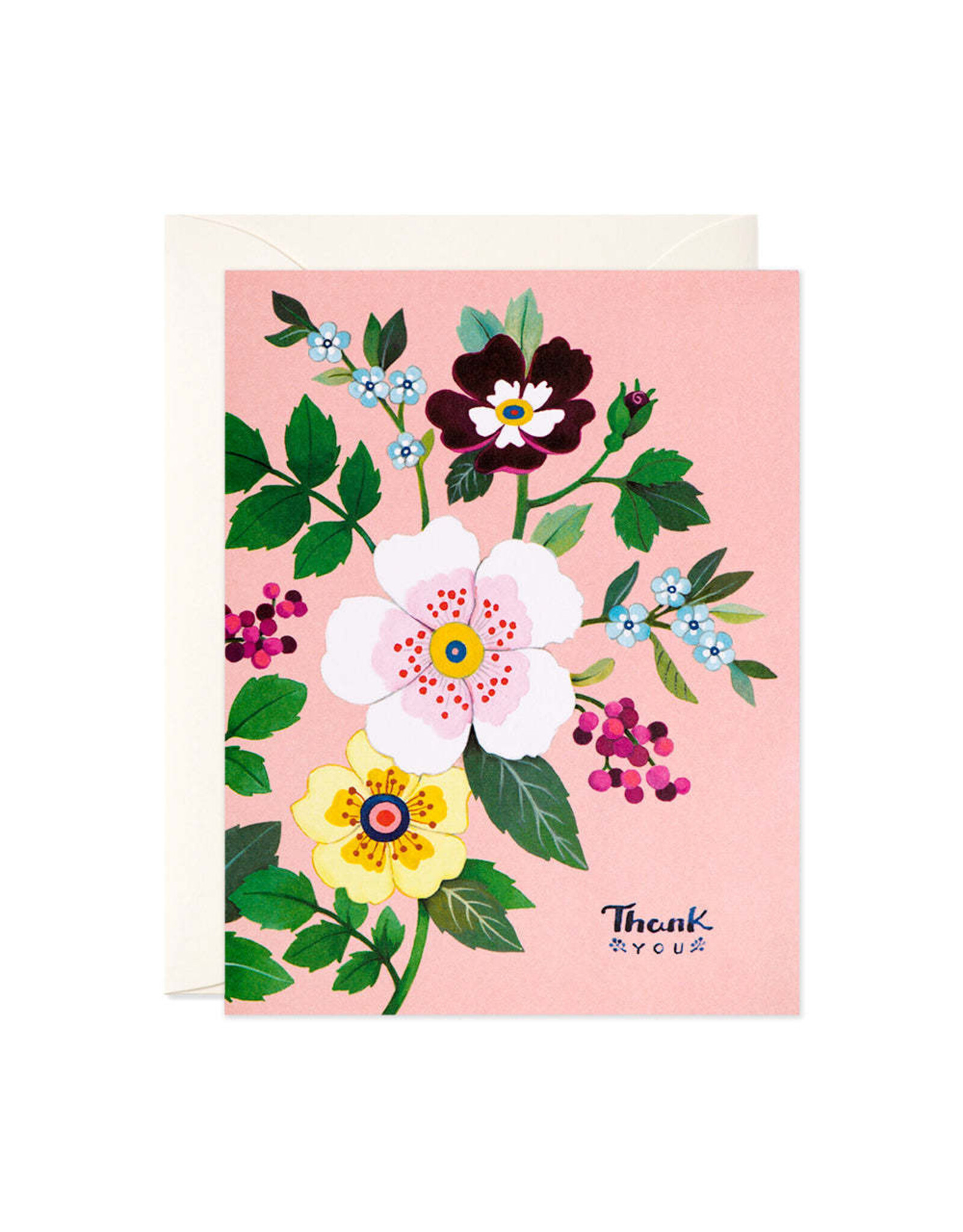 JooJoo Paper Thank You - Pink Floral