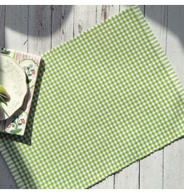 Gingham Green Ribbed Placemat