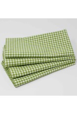 Gingham Green Napkins - Set/4