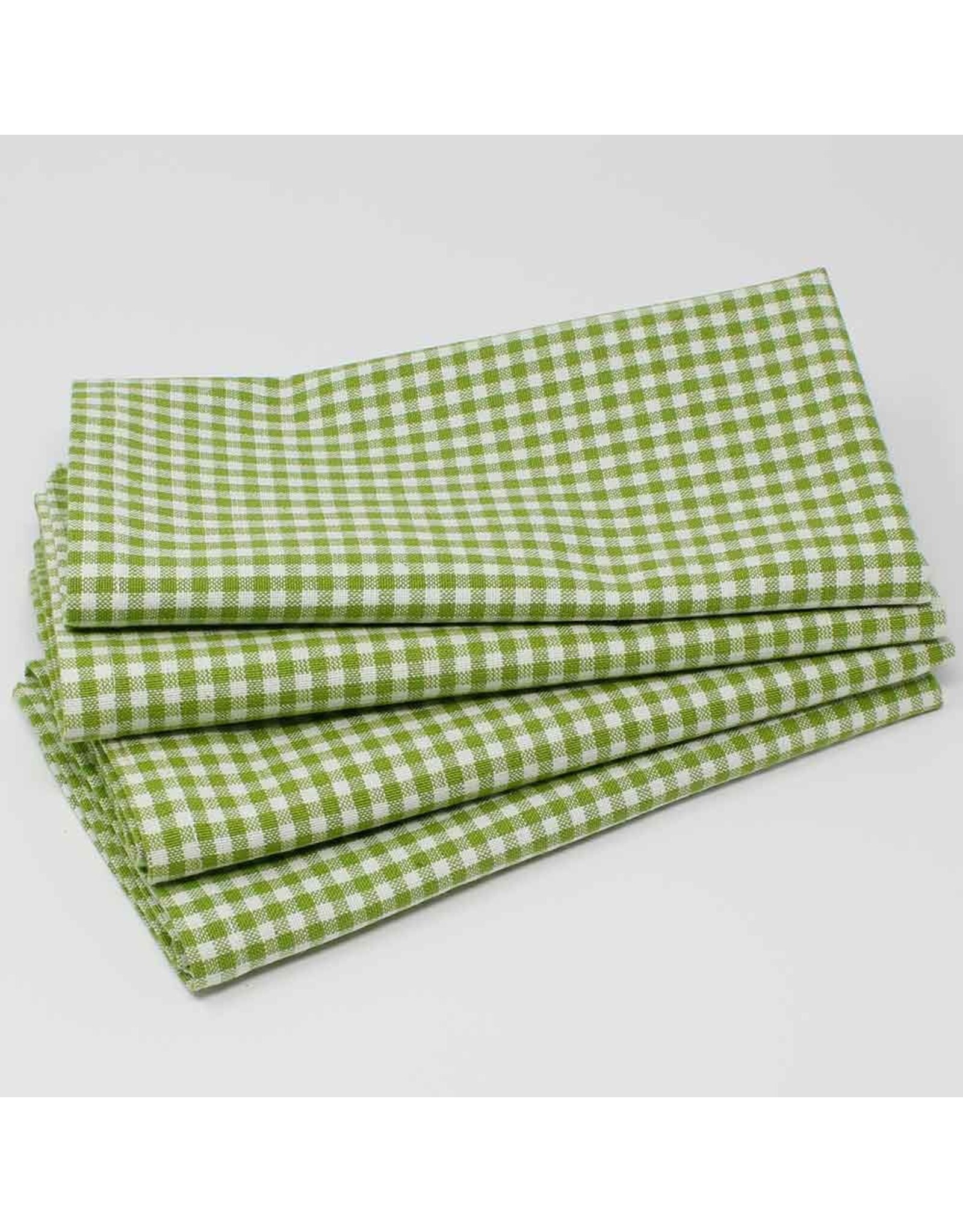 Gingham Green Napkins - Set/4