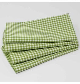 Gingham Green Napkins - Set/4