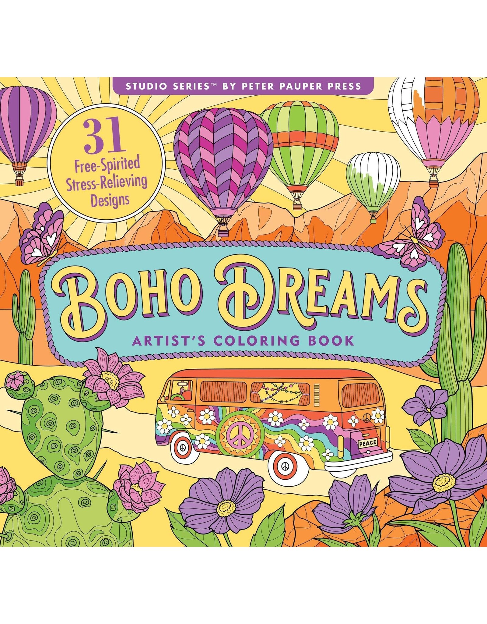 Boho Dreams Adult Colouring Book