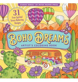 Boho Dreams Adult Colouring Book