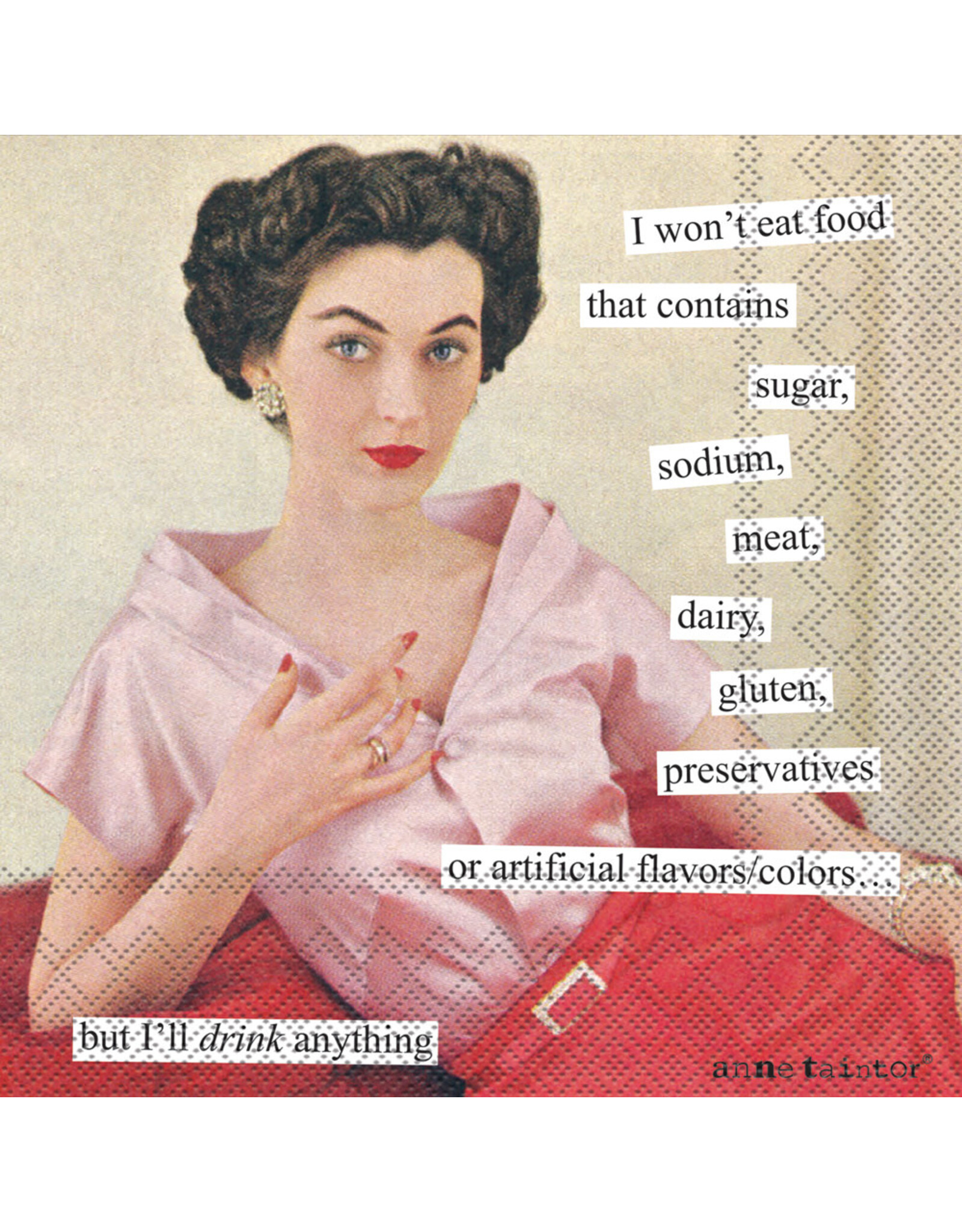 Cocktail Napkins - I Won't Eat