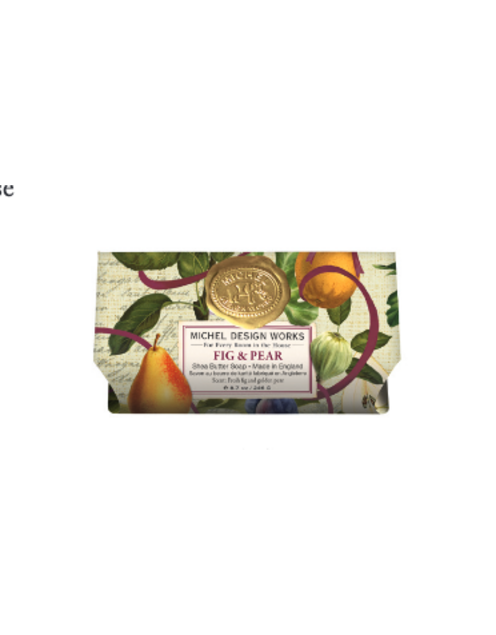 Michel Design Fig & Pear Large Bath Soap Bar