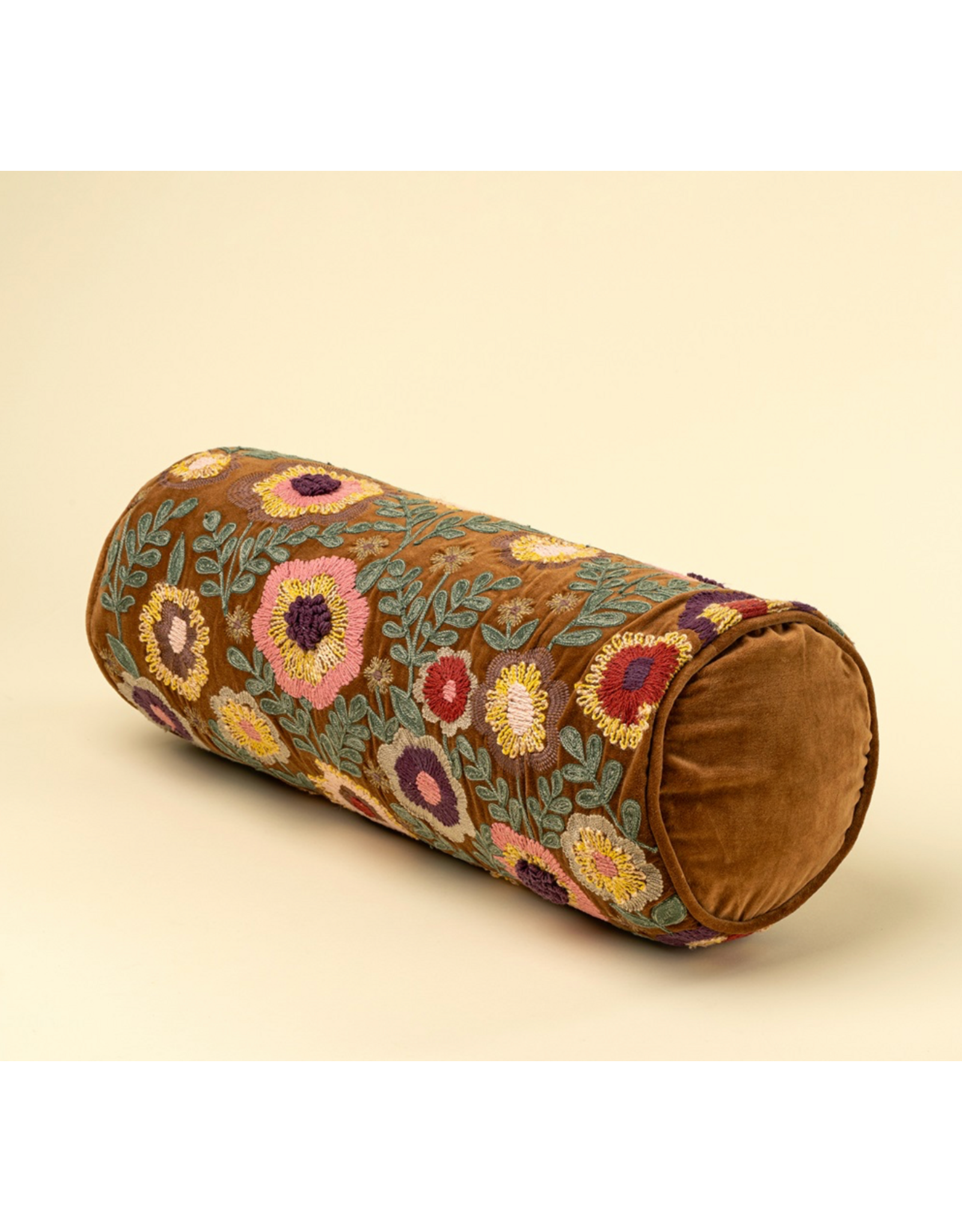 Wildflower Velvet Bolster