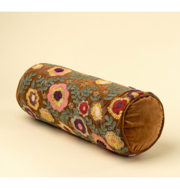 Wildflower Velvet Bolster