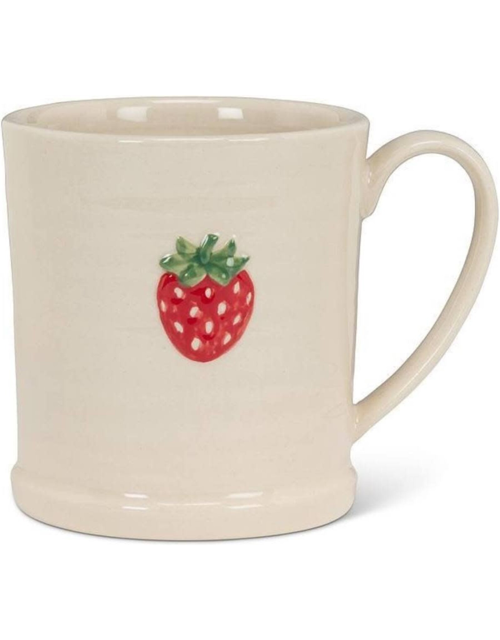 Strawberry on Rimmed Mug