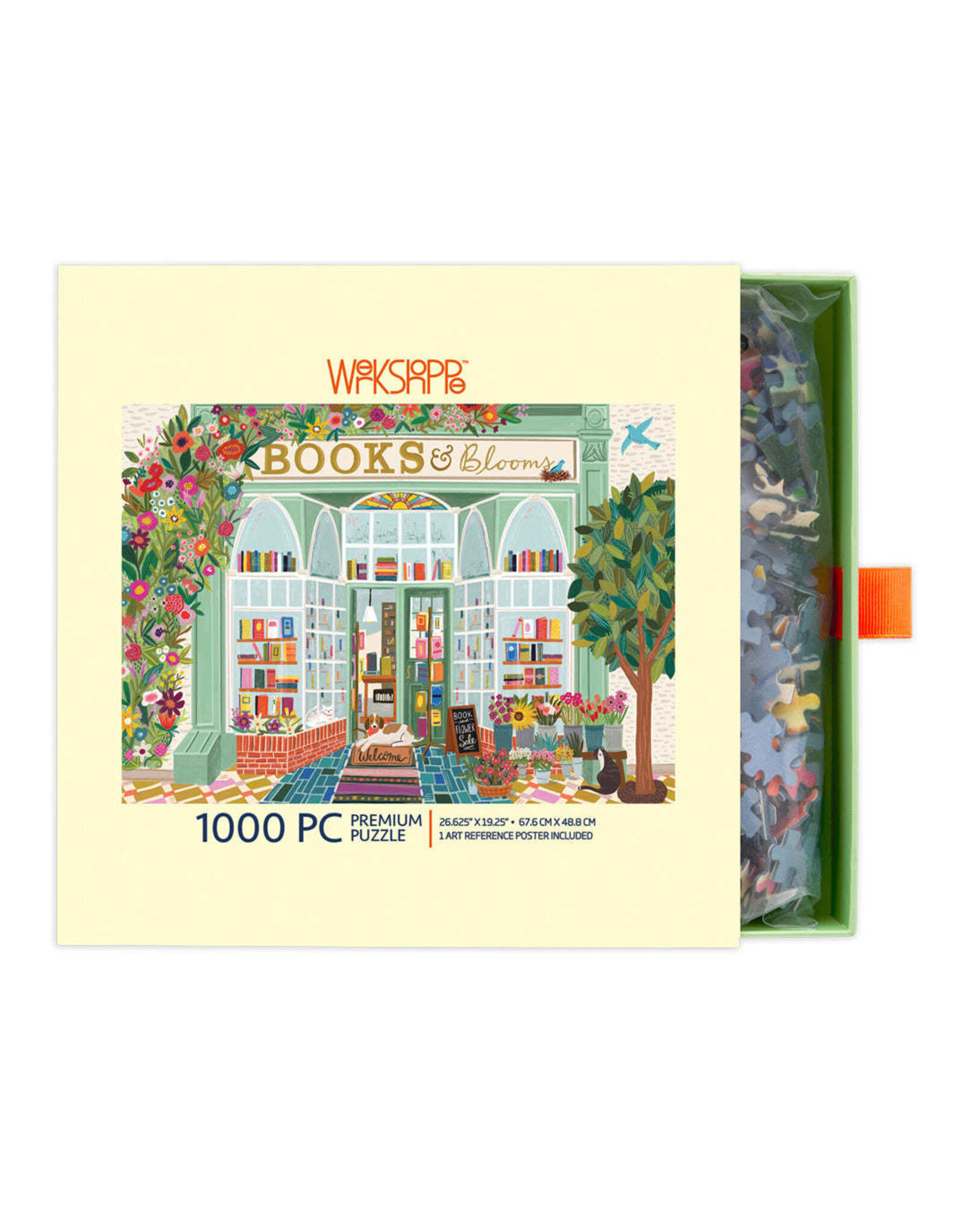 Werkshoppe Books And Blooms 1000 Piece Puzzle