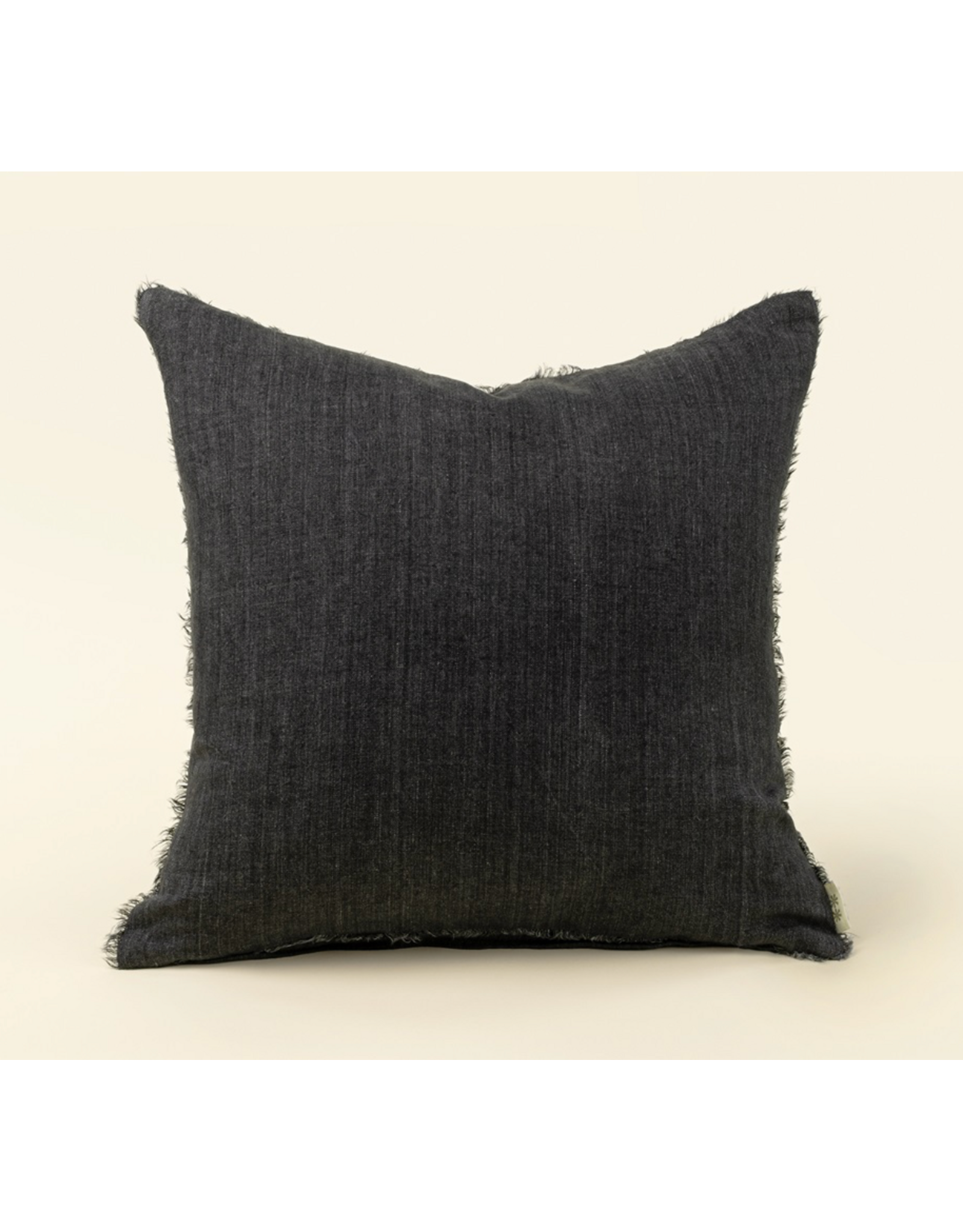 Lina Linen Pillow - Charcoal - 20 x 20