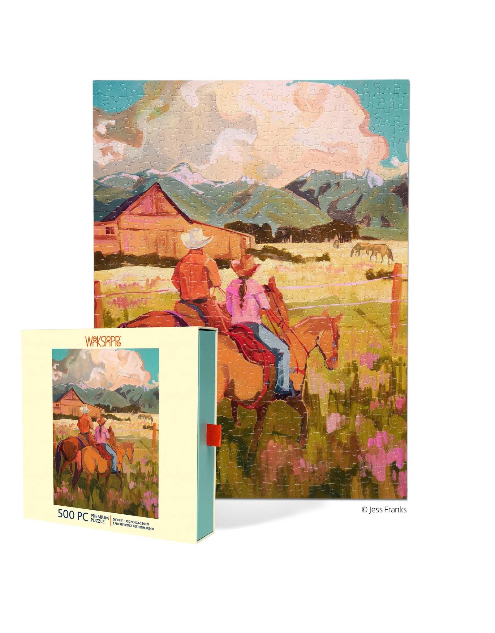 Werkshoppe Saddle Up 500 Piece Puzzle