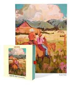 Werkshoppe Saddle Up 500 Piece Puzzle