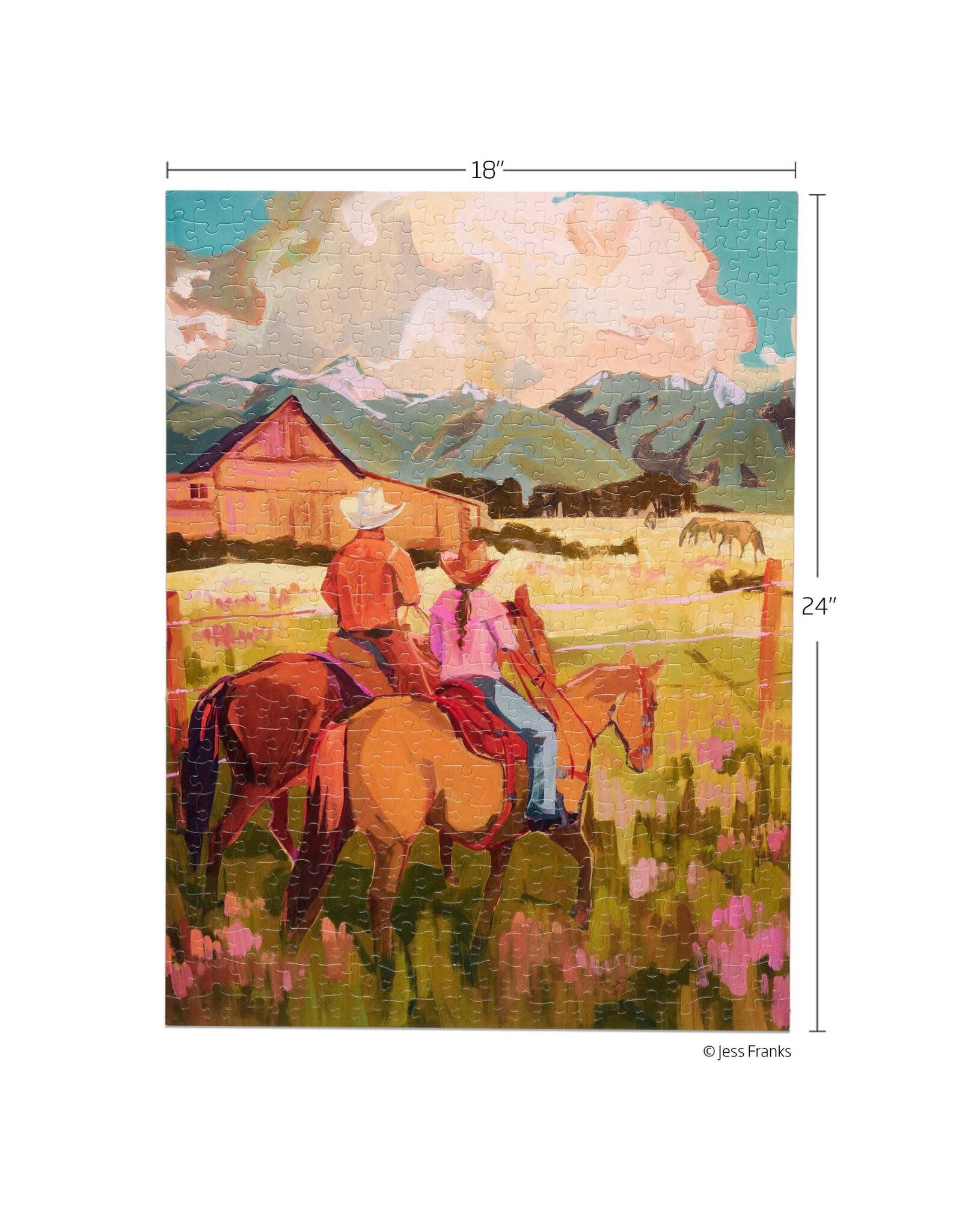 Werkshoppe Saddle Up 500 Piece Puzzle