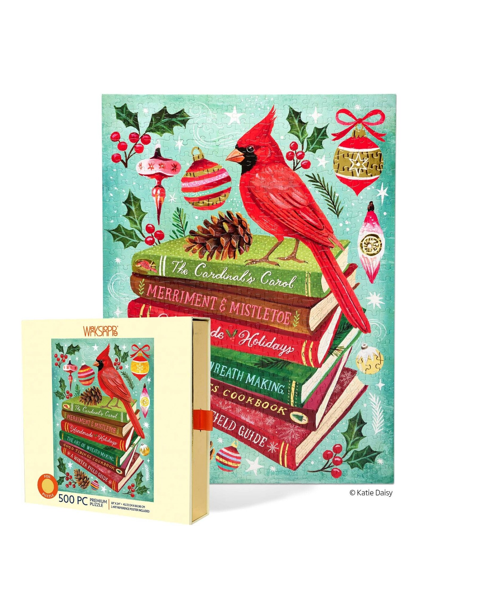 Werkshoppe Holiday Bookclub 500 Piece Puzzle