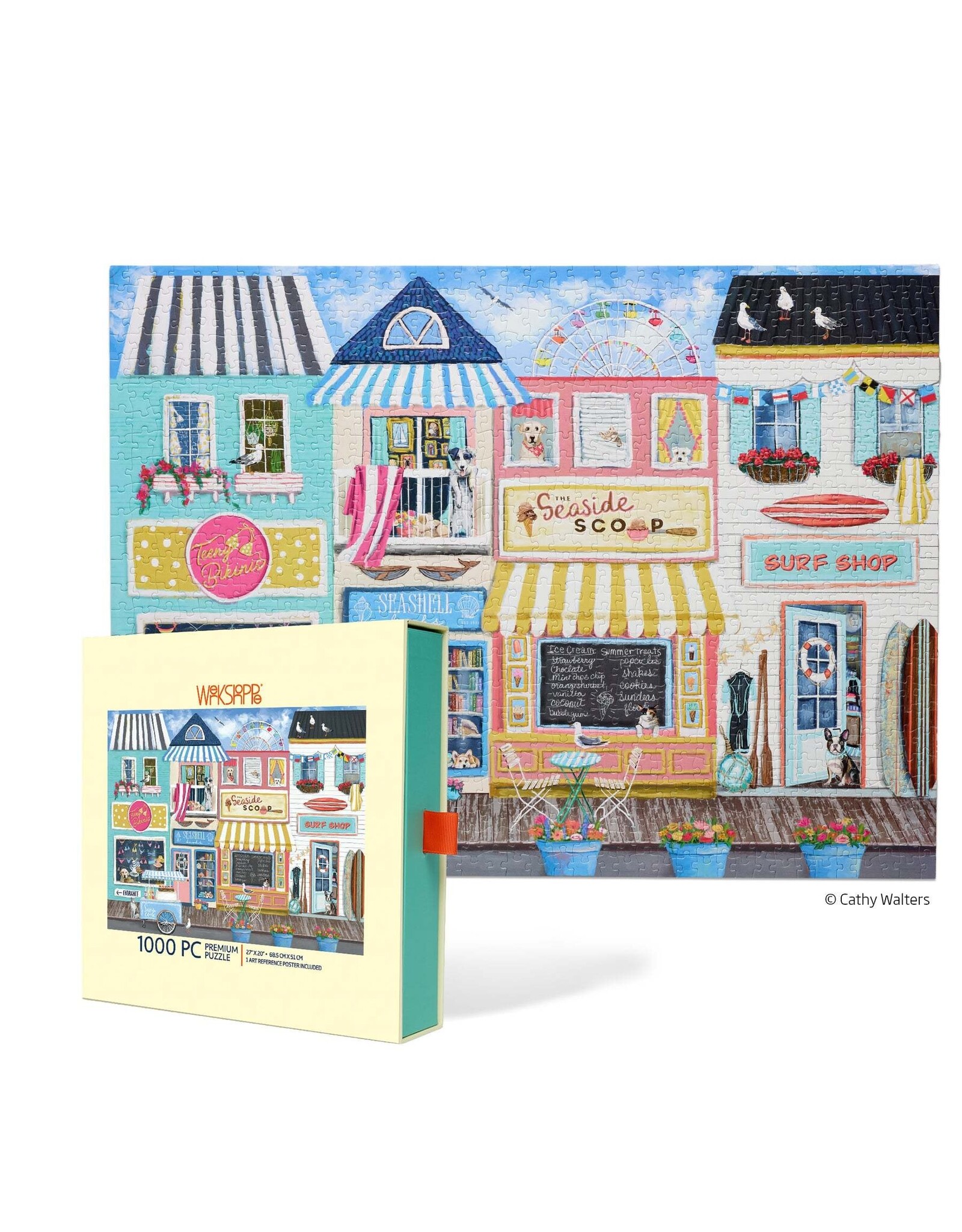 Werkshoppe Beach Boardwalk 1000 Piece Puzzle