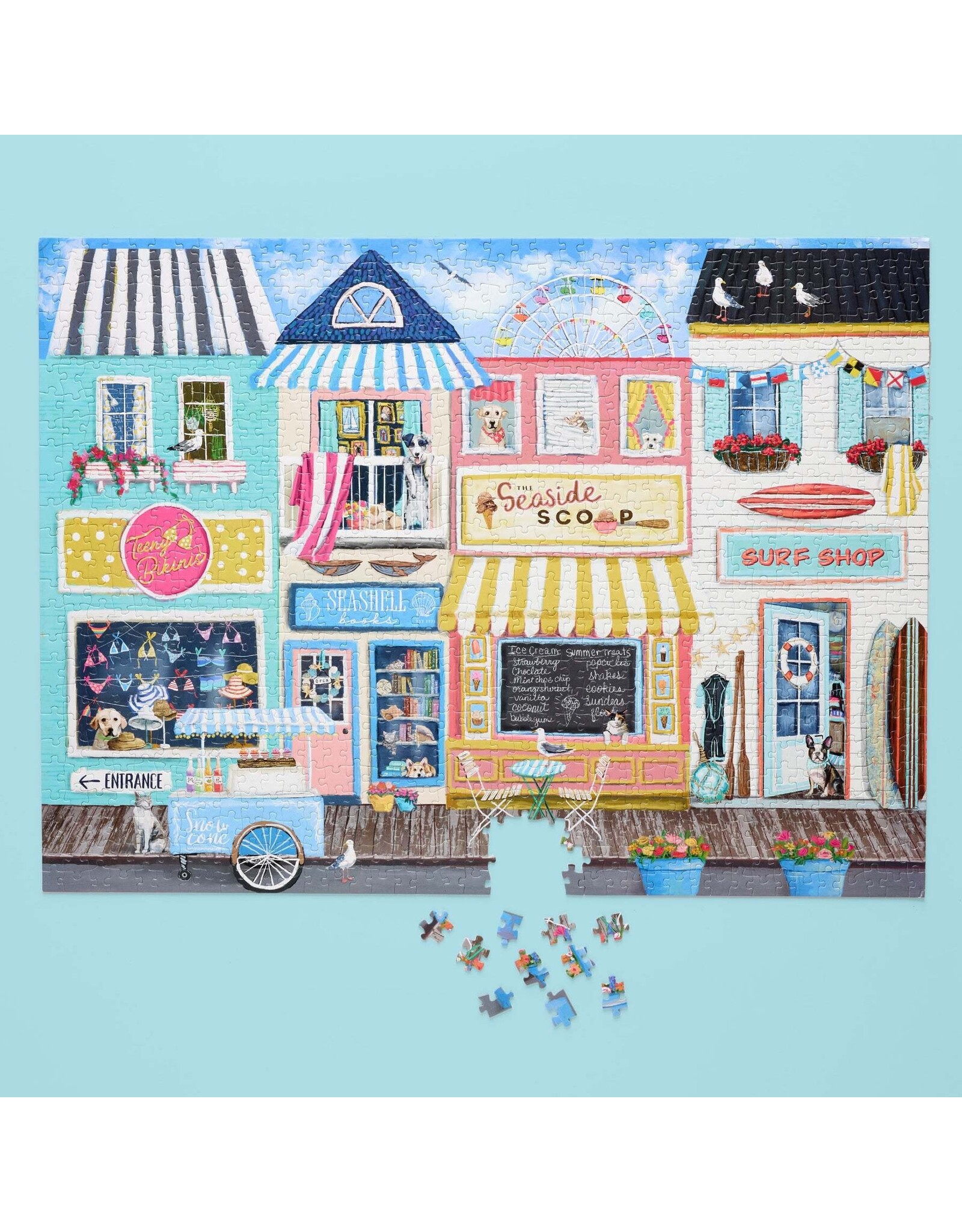 Werkshoppe Beach Boardwalk 1000 Piece Puzzle