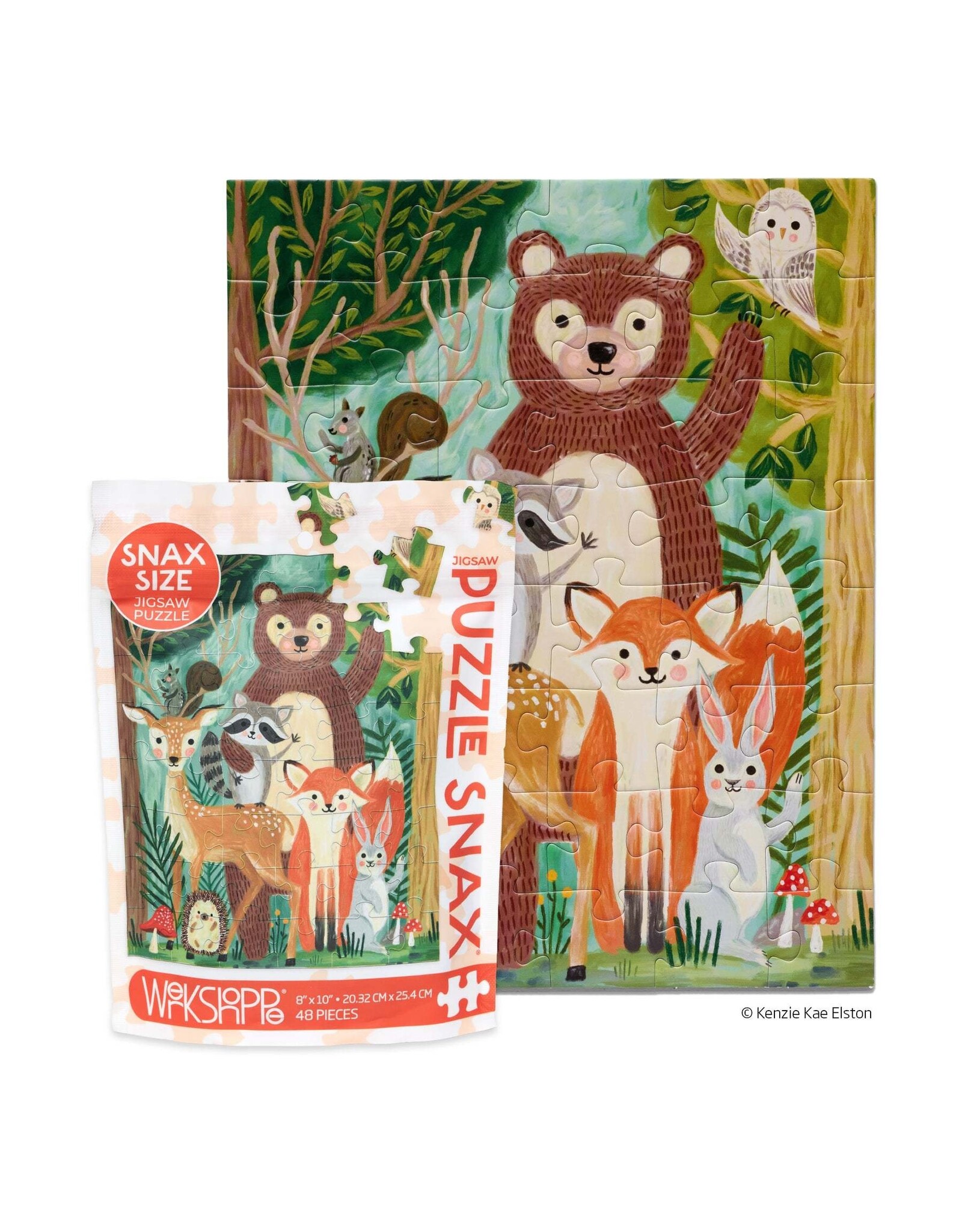 Werkshoppe Woodland Cuties 48 Piece Puzzle Snax