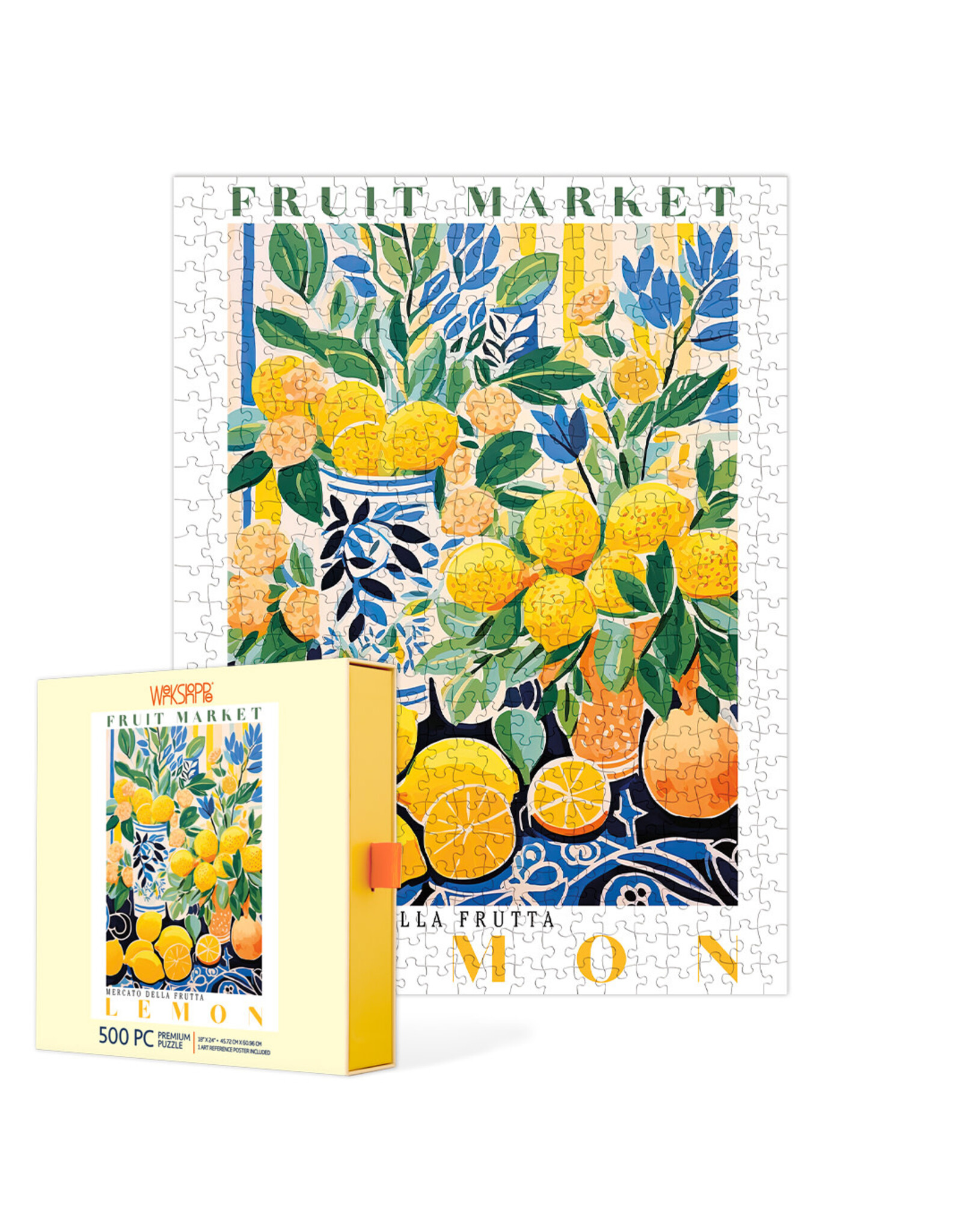 Werkshoppe Fruit Market Lemons 500 Piece Puzzle