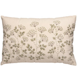Yarrow Embroidered Pillow - 16" x 24"