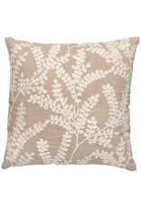 Branch Embroidered Pillow 18 x 18 inch