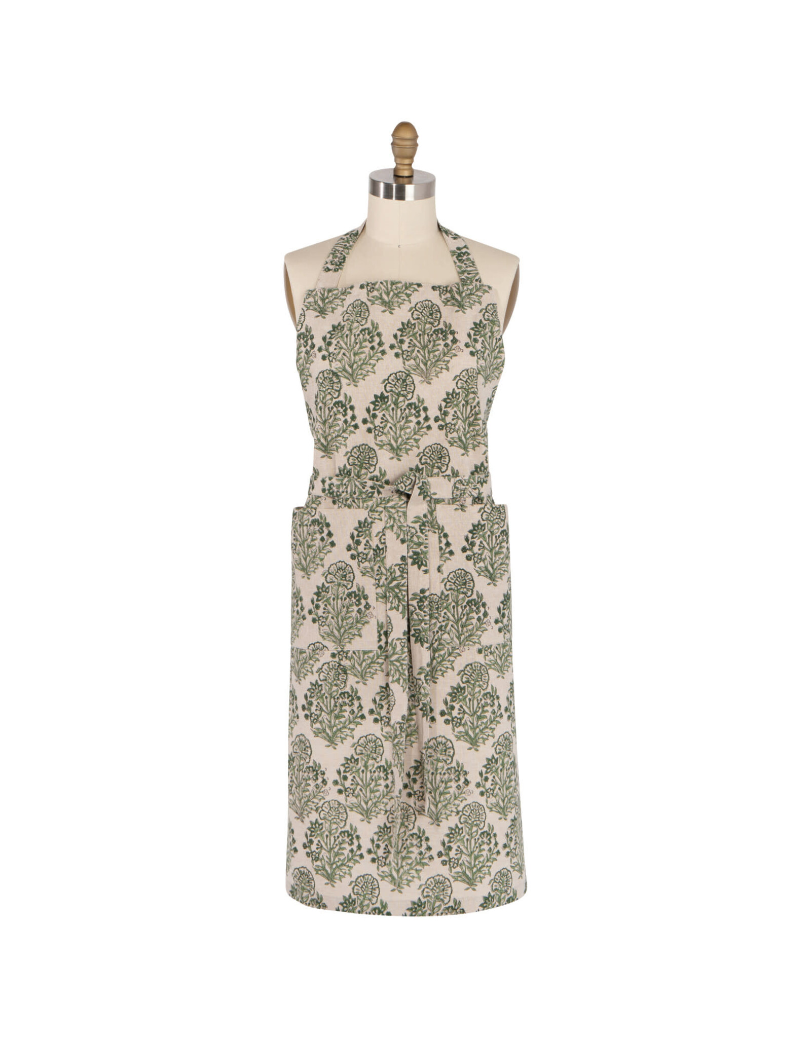 Viridian Block Print Apron