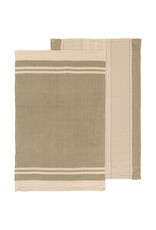 Linea Olive Branch Woven Dishtowels - Set of Two