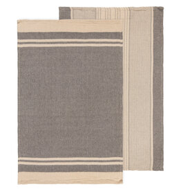 Linea Shadow Woven Dishtowels - Set of Two
