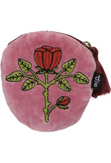 Rose Briar Embroidered Coin Purse