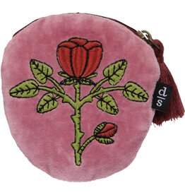 Rose Briar Embroidered Coin Purse