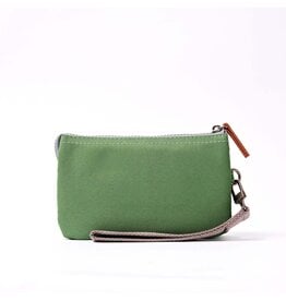 Ori London Carnaby Medium Canvas Wallet w Strap -Artichoke