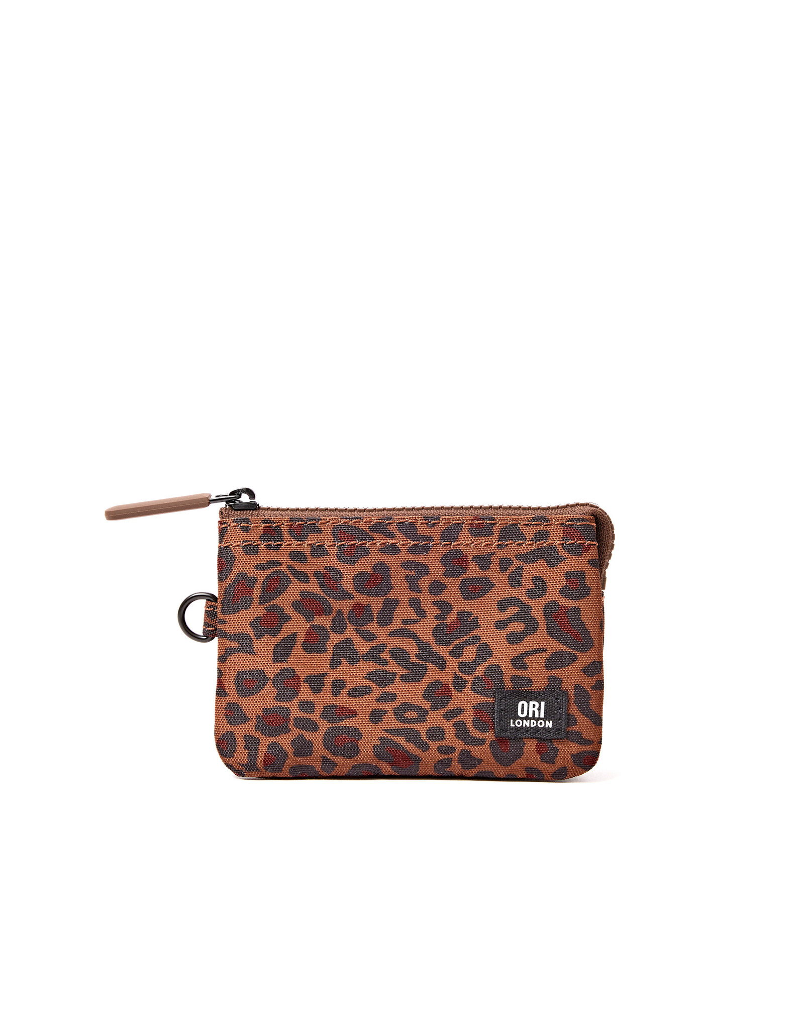 Ori London Carnaby Sm Recycled Canvas Wallet - Mini Leopard