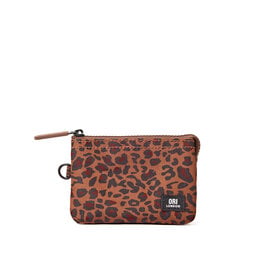 Ori London Carnaby Sm Recycled Canvas Wallet - Mini Leopard
